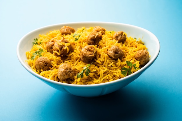 Soya Chunk Pulav o soja vadi pilaf