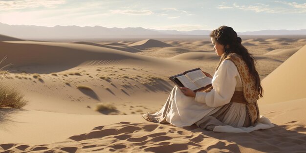 Foto sozinho no deserto