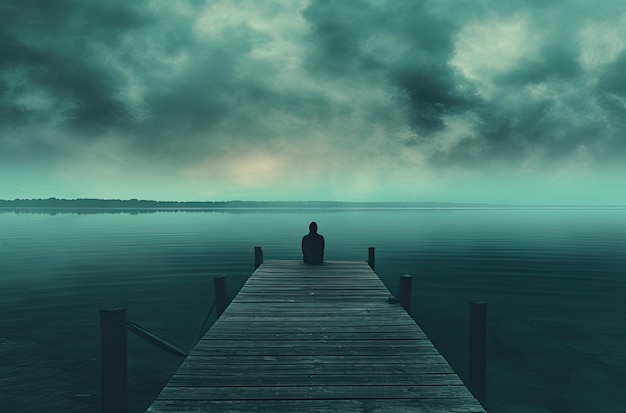 Sozinho no escuro imagens para doenças mentais e depressão