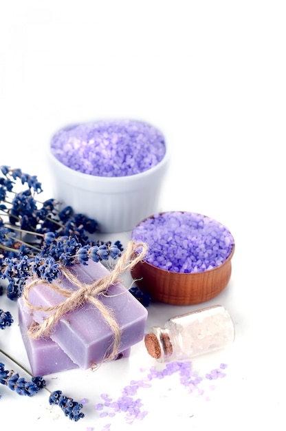 Spa conjunto com lavanda