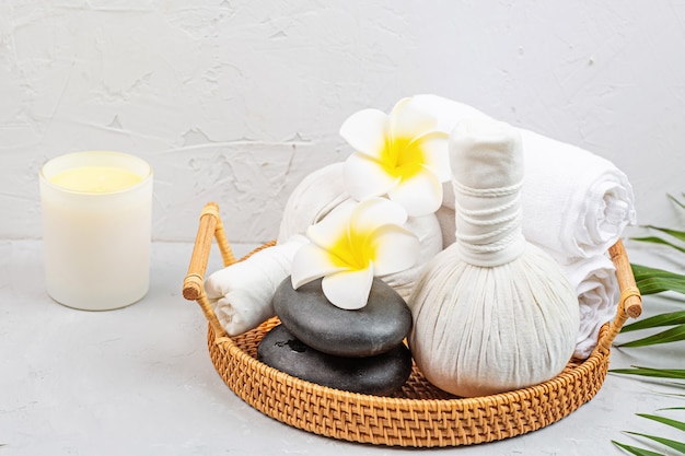 Foto spa massage aromatherapie körperpflege zusammensetzung