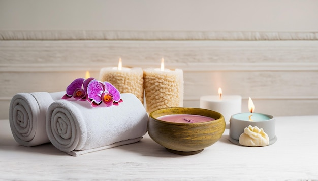 Spa-Massage-Kompresse, Kräuterentspannung und gesundes Pflegekonzept