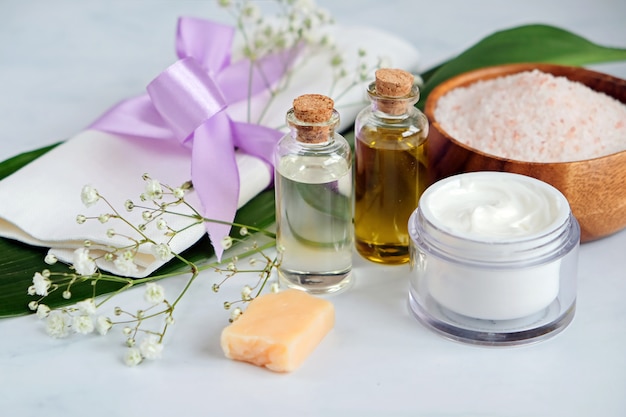 Spa productos naturales para el cuidado de la piel.