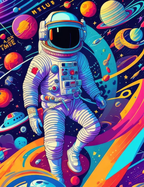 Space-Banner-Vorlage nostalgischer Hintergrund der 80er und 90er Jahre Horizontale Illustration