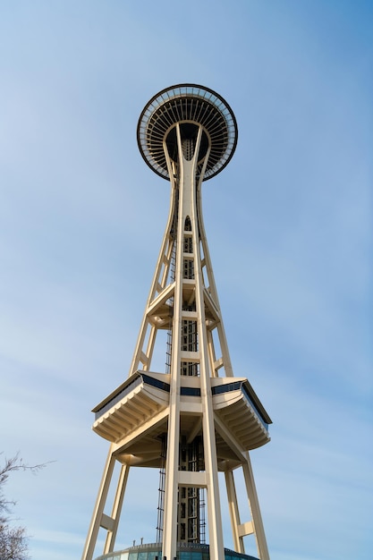 Space Needle é uma torre de observação em Seattle, EUA.