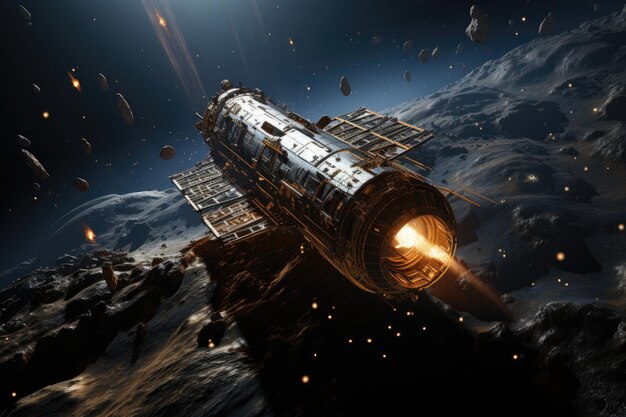 Spacenava navega IA generativa do campo de asteroides cósmicos