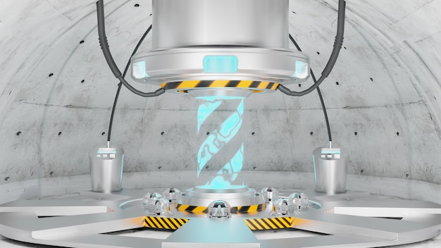 Spaceship Corridor ist ein Stock-Motion-Graphics-Video, das das Innere eines sich bewegenden Raumschiffs zeigt. Der POV bewegt sich entlang des Korridors. 3D-Rendering