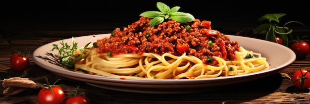 Spaghetti Bolognese vegano em fundo transparente isolado Png