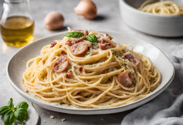 Foto spaghetti carbonara imagem do produto