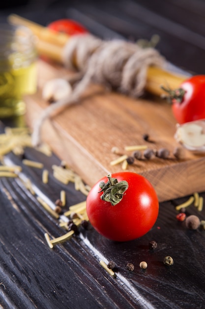 Spaghetti mit Tomaten