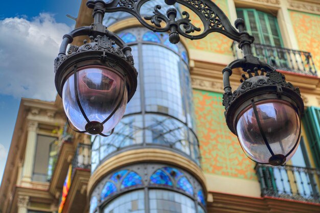 Spanien Barcelona-Architektur und bunte Straßen im historischen Stadtzentrum von Las Ramblas