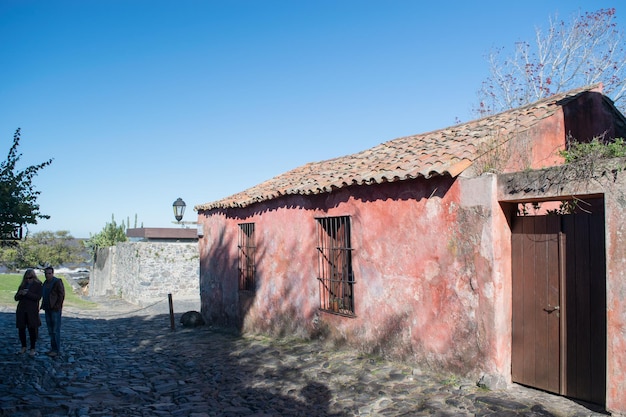 Spanische Kolonialhäuser in Colonia Uruguay