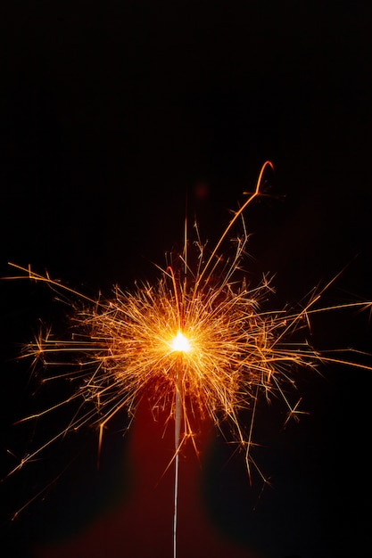 Sparkler. Decoração de Natal.