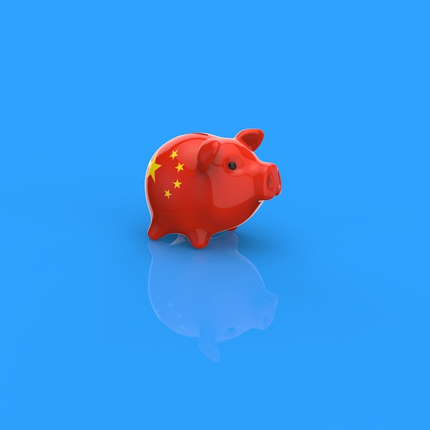 Sparschwein - 3D-Illustration