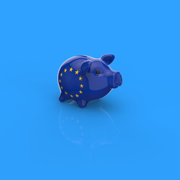 Sparschwein - 3D-Illustration