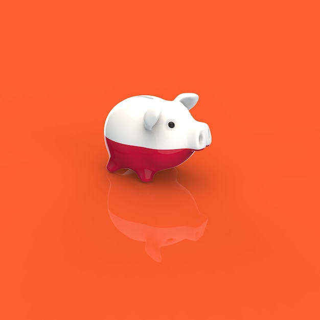 Sparschwein - 3D-Illustration