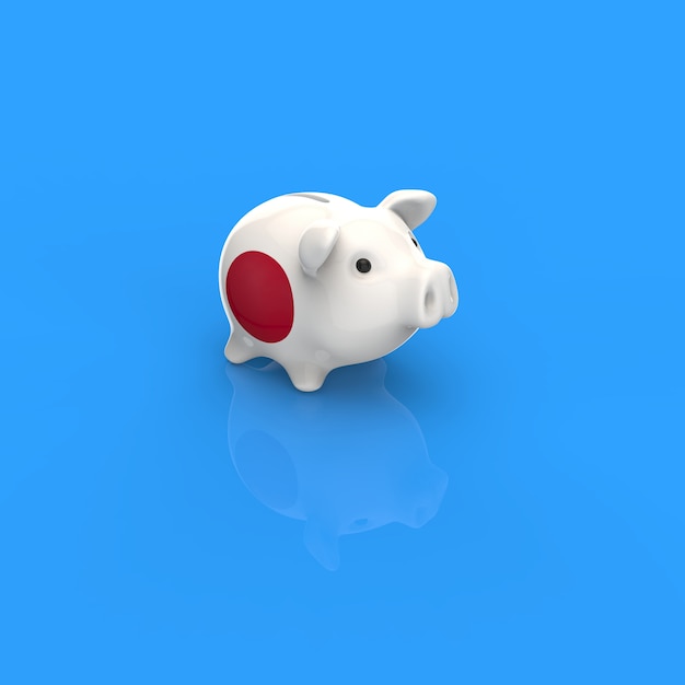 Sparschwein - 3D-Illustration