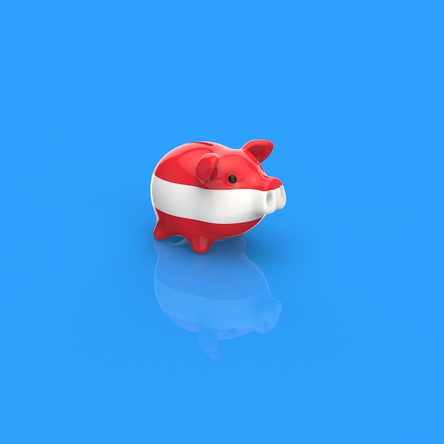 Sparschwein - 3D-Illustration