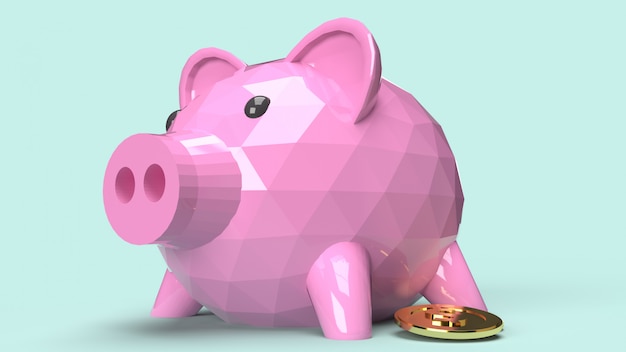 Sparschwein, 3D-Rendering