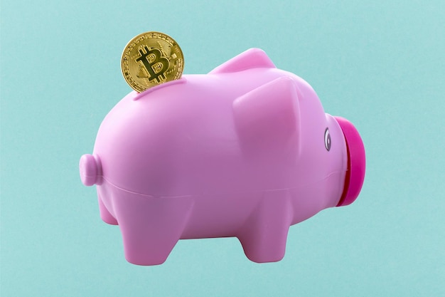 Sparschwein und Bitcoin