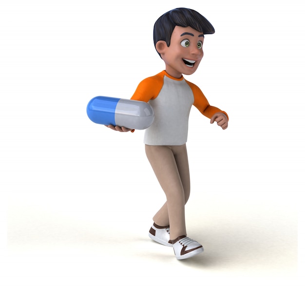 Spaß 3D Cartoon asiatischen Teenager