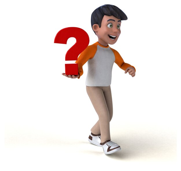 Spaß 3D Cartoon asiatischen Teenager