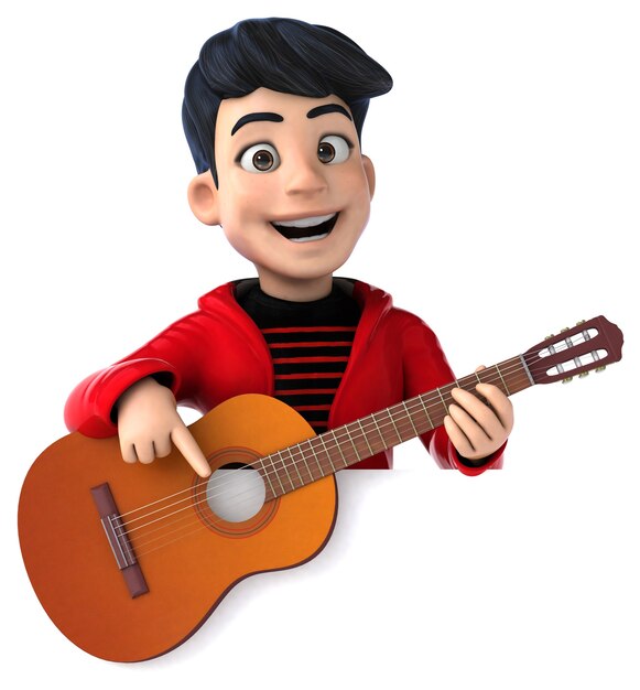 Spaß 3D Cartoon Teenager