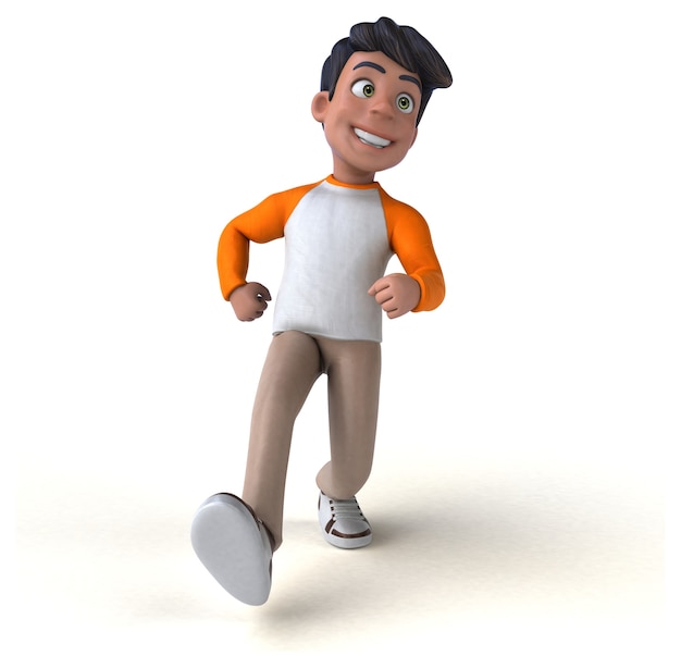 Spaß Cartoon asiatischen Teenager