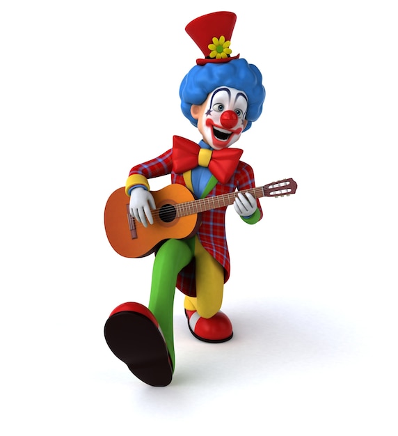 Spaß Clown 3D Illustration