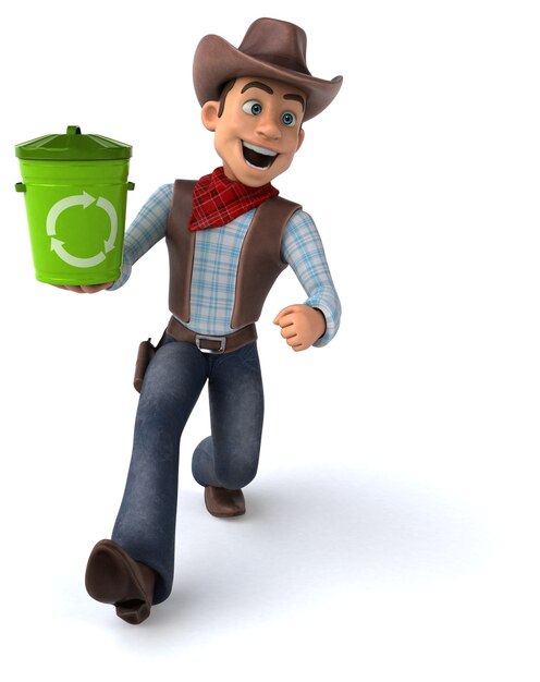 Spaß Cowboy 3D Illustration