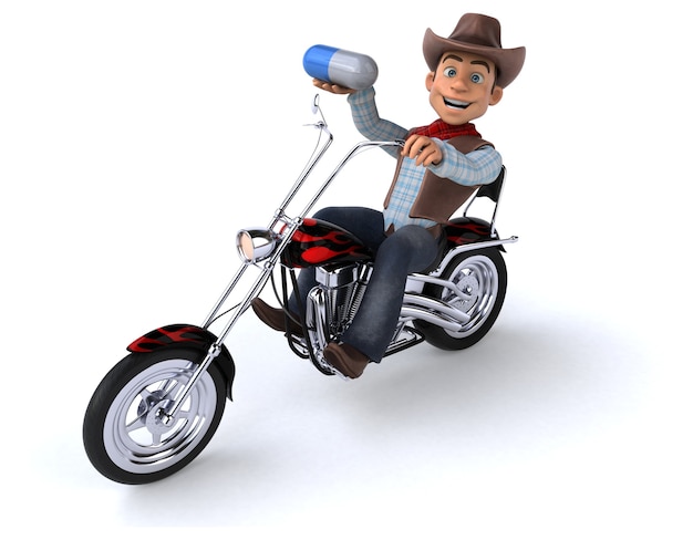 Spaß Cowboy 3D Illustration