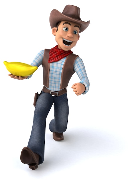 Spaß Cowboy 3D Illustration