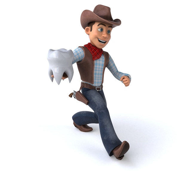 Spaß Cowboy 3D Illustration