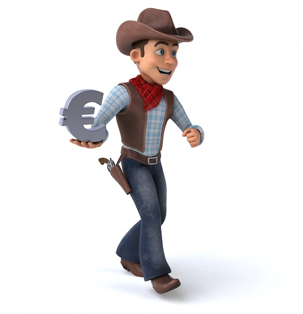 Spaß Cowboy Animation