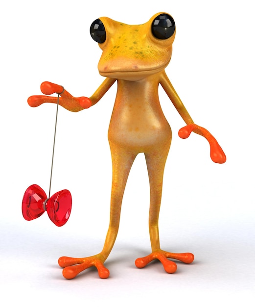 Spaß Frosch 3D-Illustration