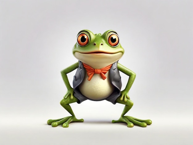 Spaß Frosch Illustration Zeichentrickfigur