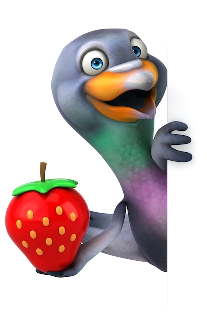 Spaß Taube - 3D Illustration