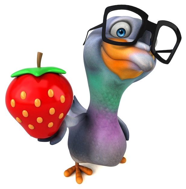 Spaß Taube - 3D Illustration