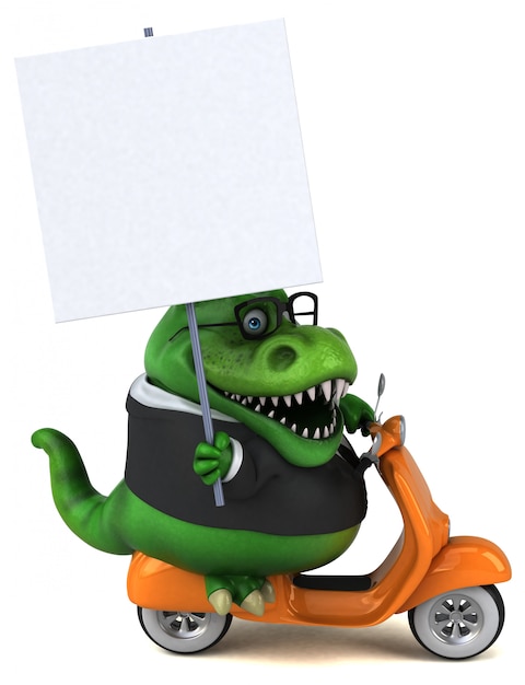 Foto spaß trex - 3d-illustration