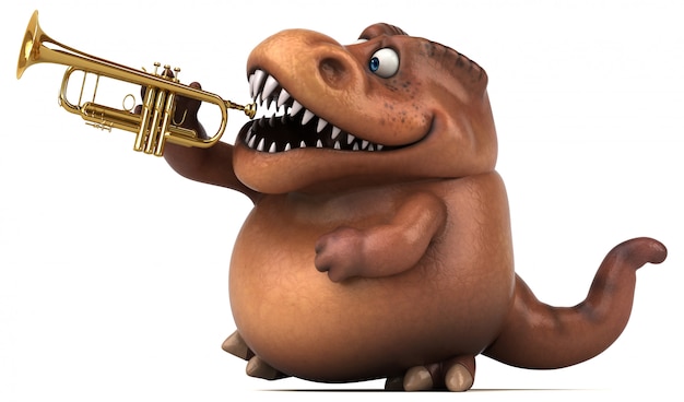 Spaß Trex - 3D-Illustration