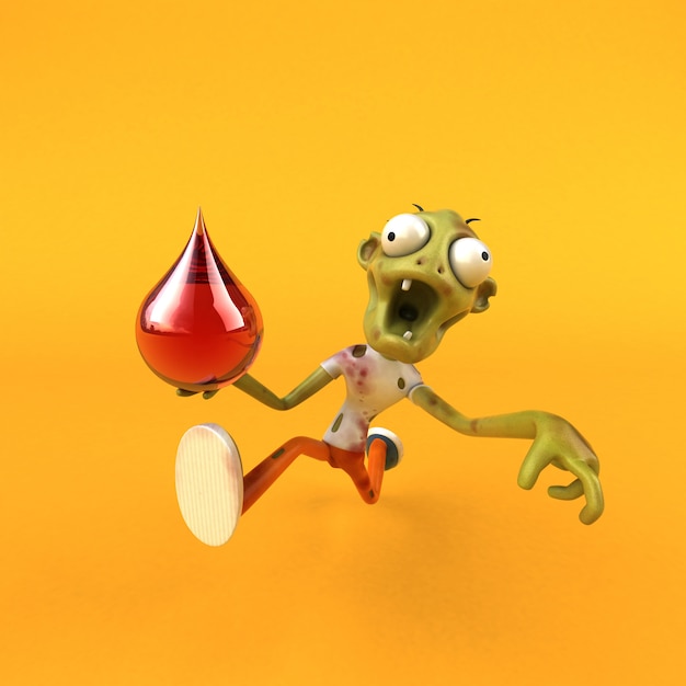 Spaß Zombie 3D Illustration