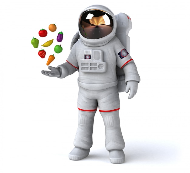 Spaßastronaut - 3D-Illustration