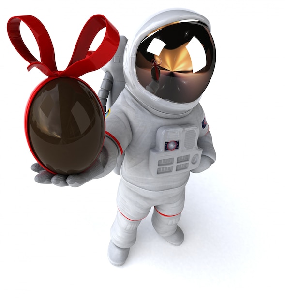 Spaßastronaut - 3D-Illustration