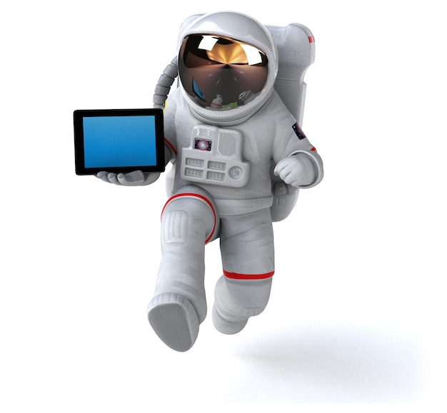 Spaßastronaut - 3D-Illustration