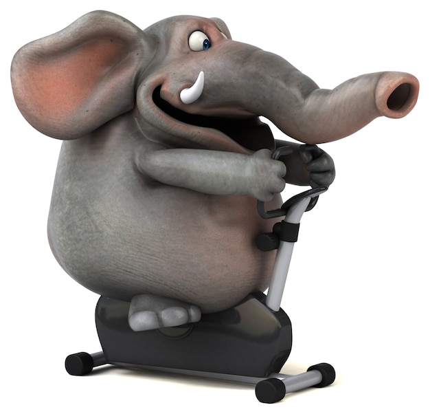 Spaßelefant - 3D-Illustration