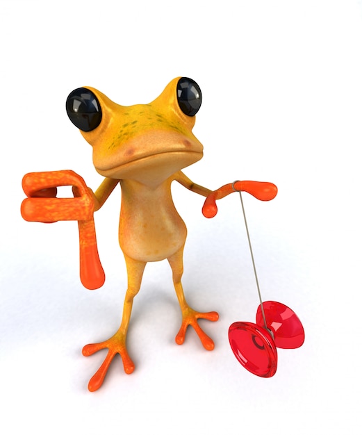 Spaßfrosch - 3D-Illustration