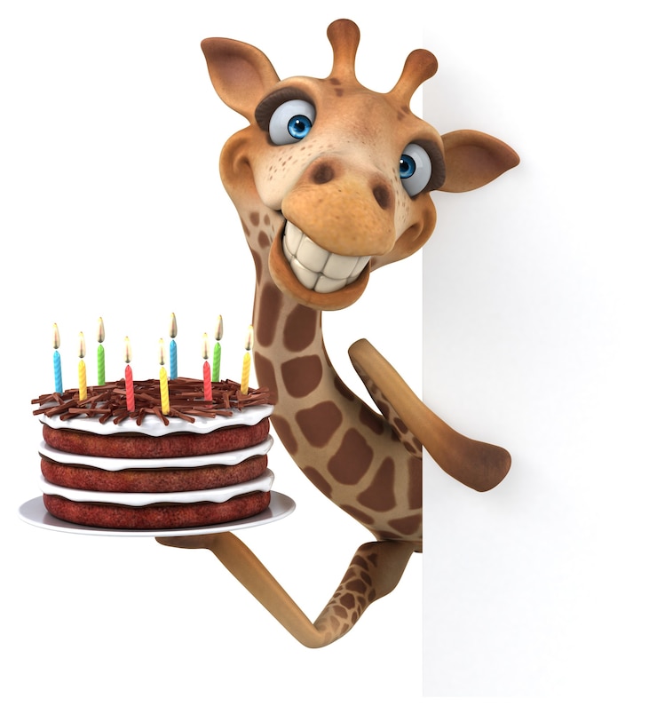 Foto spaßgiraffe - 3d-illustration