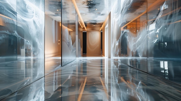 Spatial Art para uma empresa de design de interiores reimaginando espaços com elementos artísticos