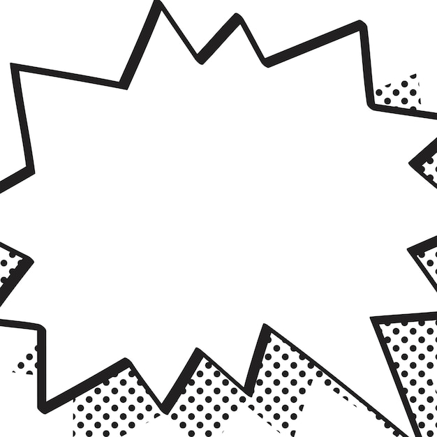 Speech bubble png Rahmen Aufkleber Cartoon Pop Art Stil