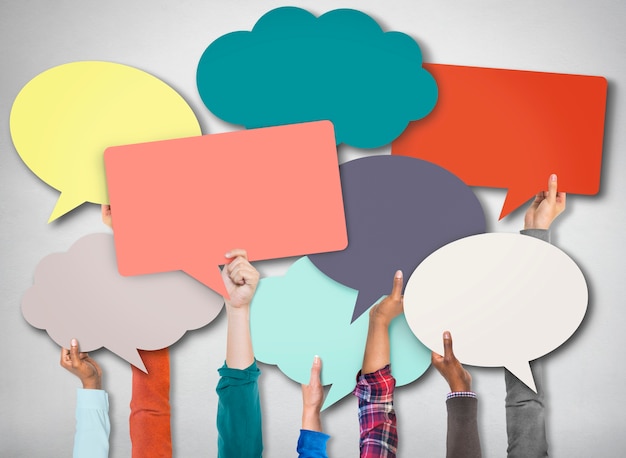 Speech Bubble Sign Symbol Communication Concept